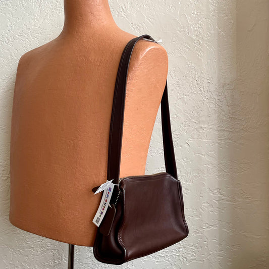 Coach Mahogany Brown Aero Small Zip Crossbody Bag #9057