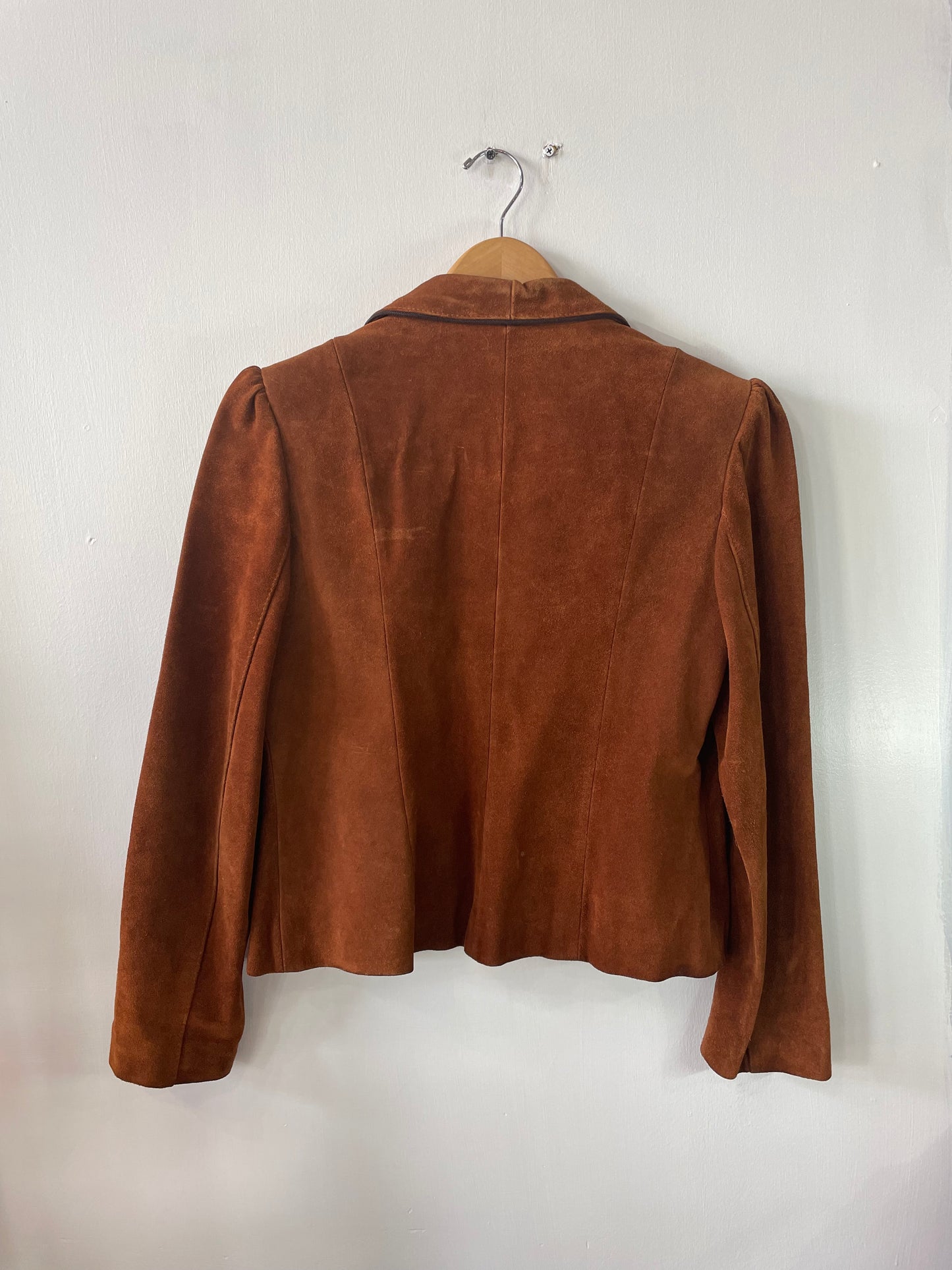 1970’s Suede Burnt Orange Blazer Jacket