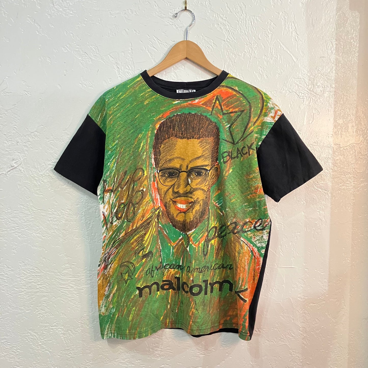 Malcolm X T-shirt Vintage 90’s| Large