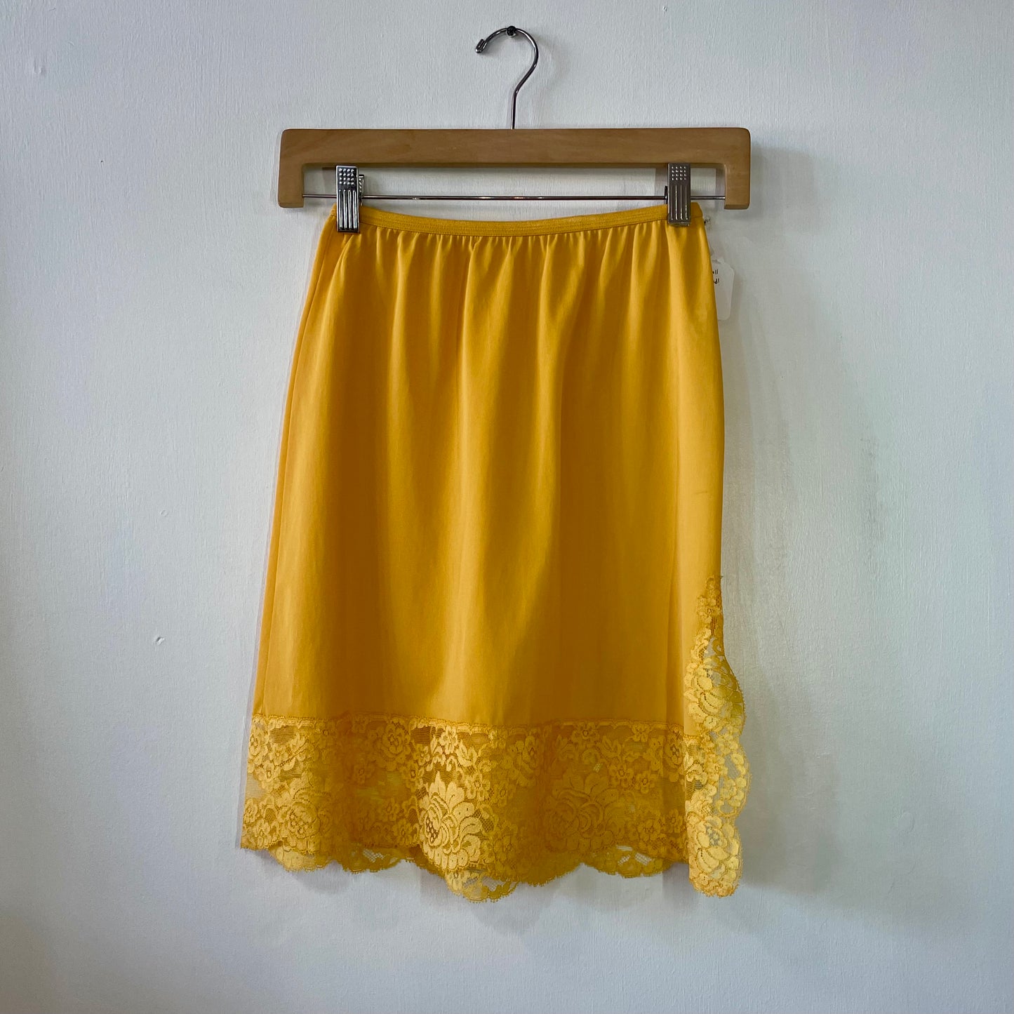 60s Mustard Yellow Vanity Fair Slip Skirt