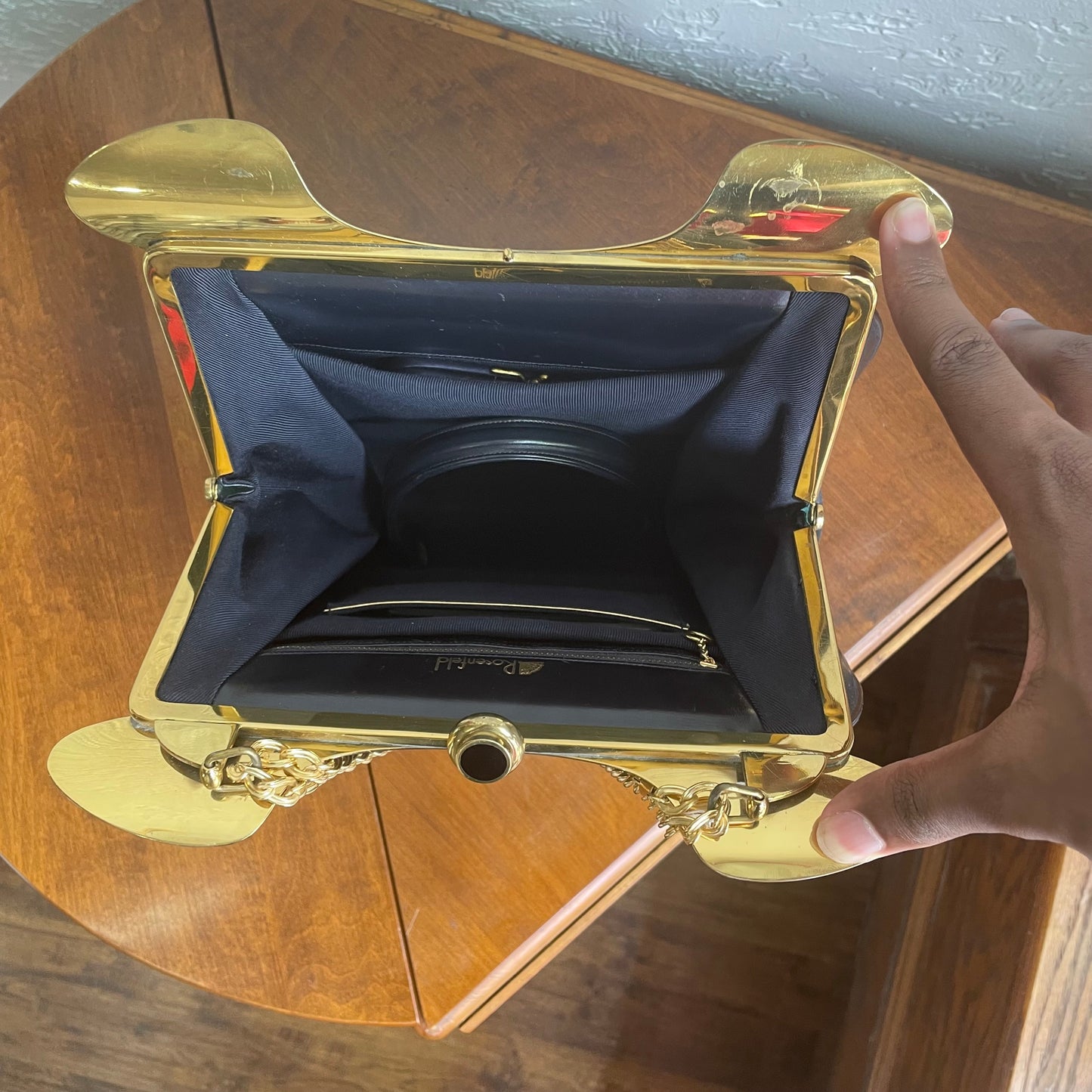 Vintage Patent Leather Evening Bag