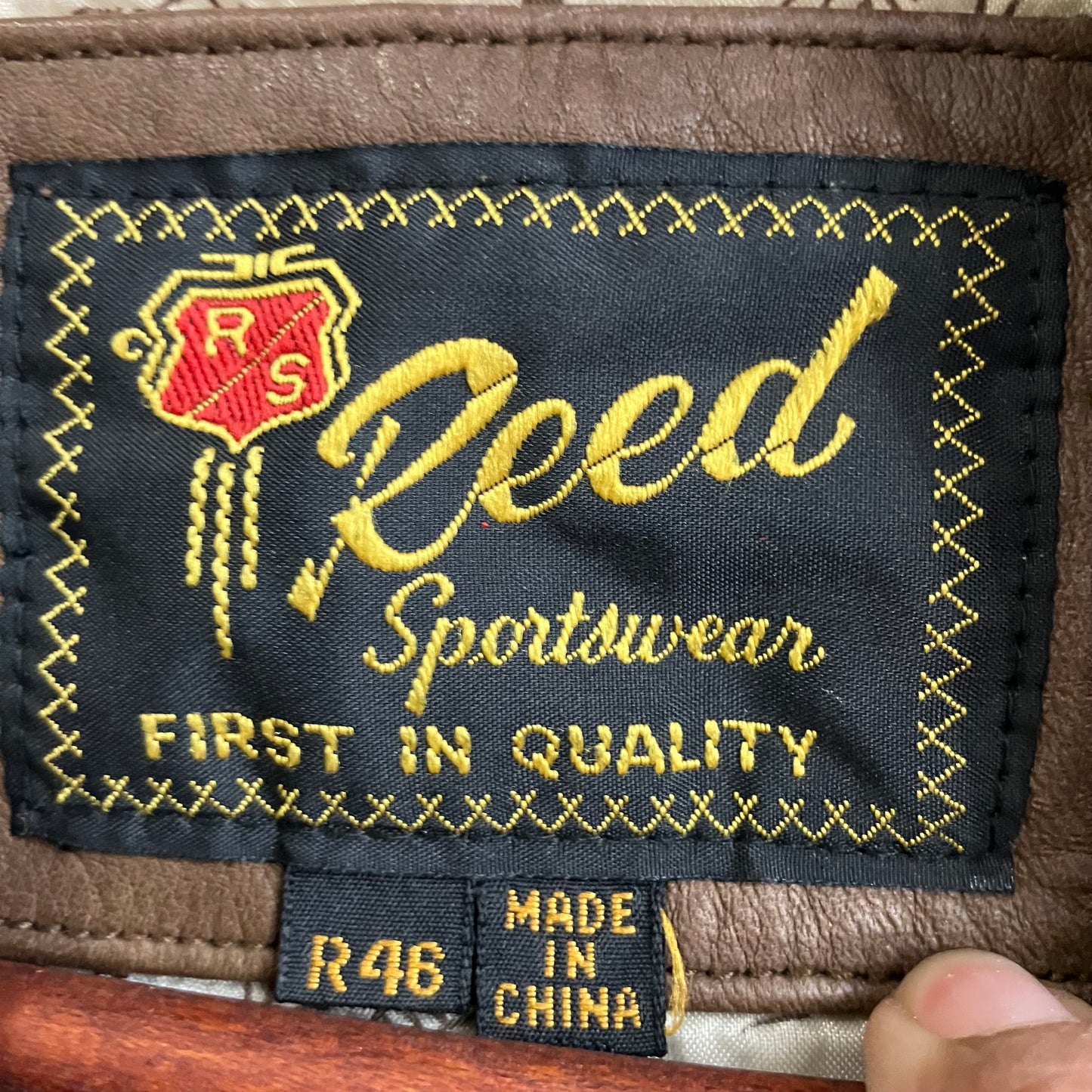 Brown Leather Avaitor Pilot Bomber Jacket | Size R46/Large