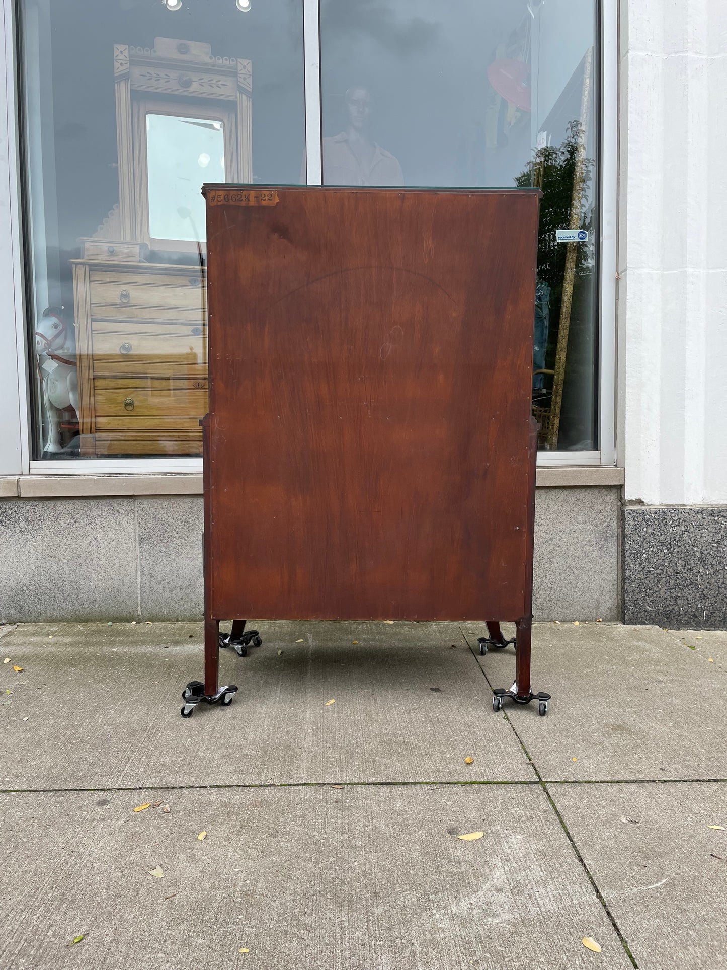 Early 20th Century Mahogany Highboy Dresser by Johnson Grand Rapids