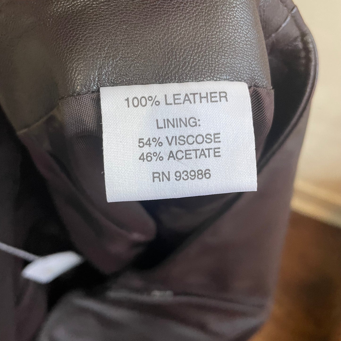 Adrienne Vittadini Deep Brown Leather Pants 2000’s | Size 12