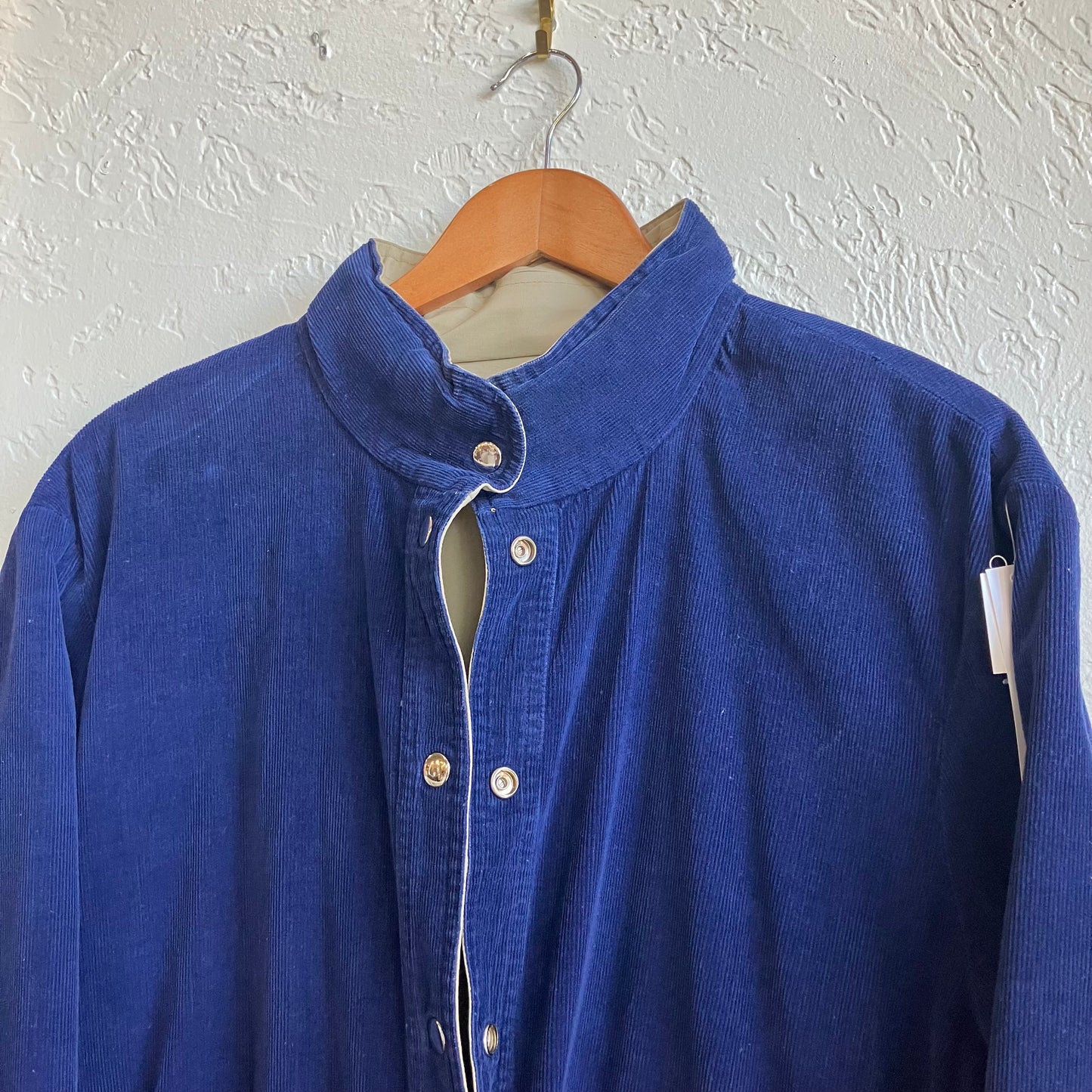 Blue Corduroy Reversible Jacket Large