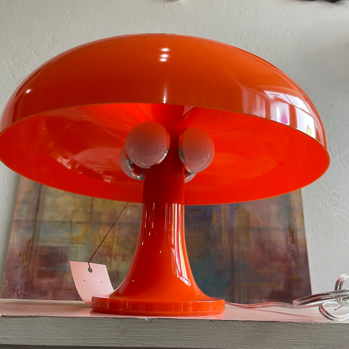 Nessino Orange Mushroom Table Lamp