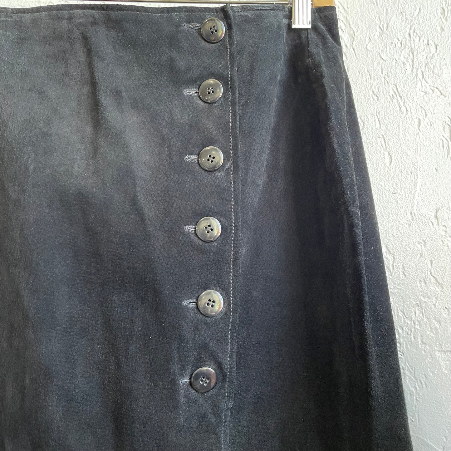 Black Suede Mini Skirt | Medium
