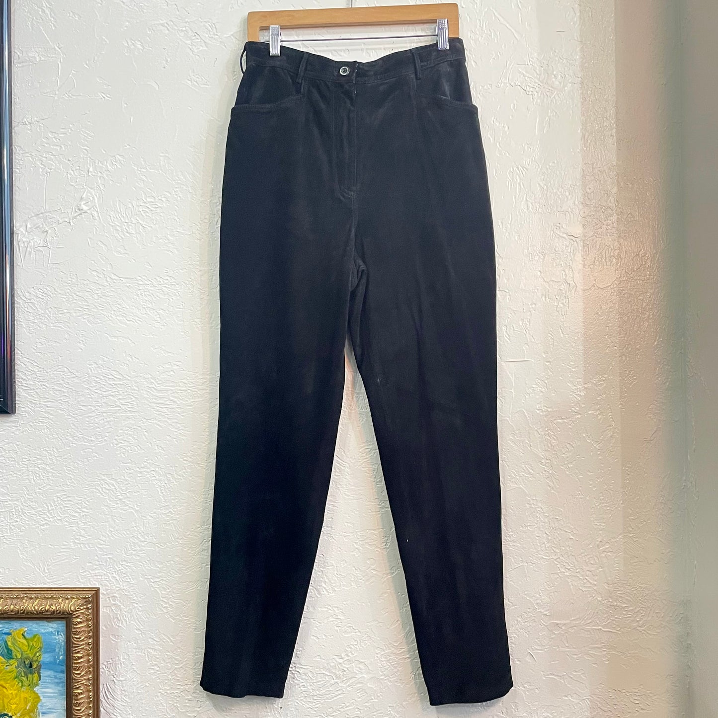 Valerie Steven’s Black Suede Pants NWT | Size 12