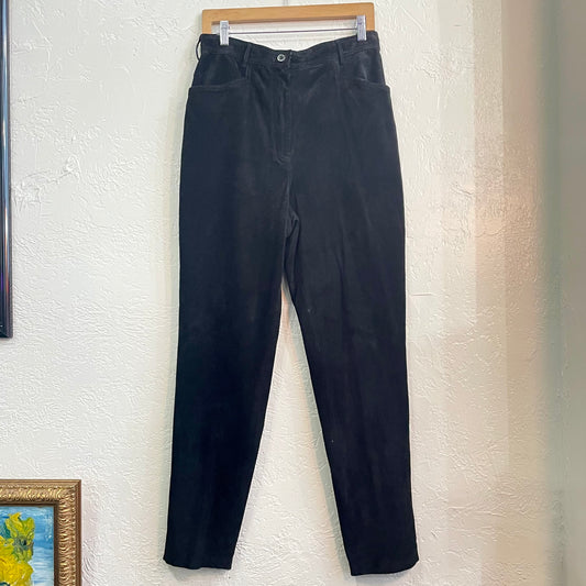 Valerie Steven’s Black Suede Pants NWT | Size 12
