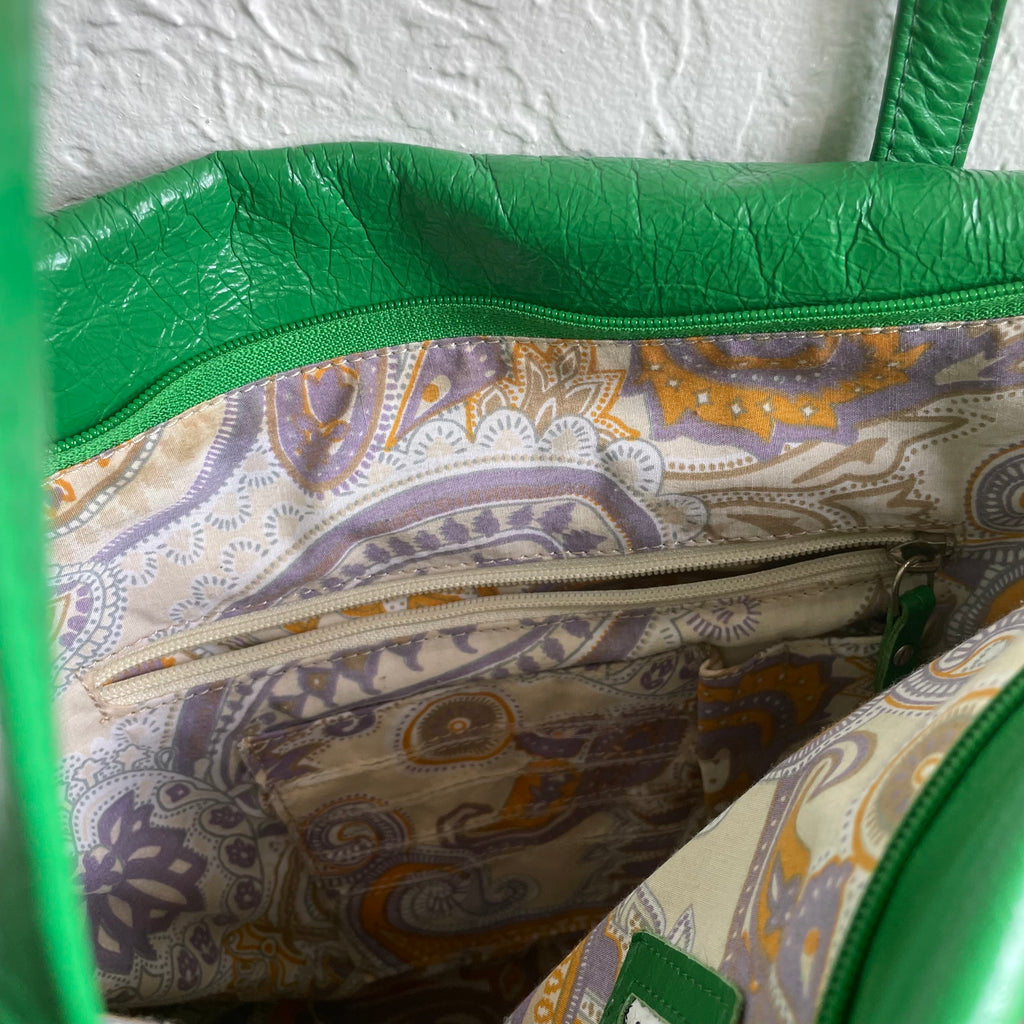Latico Green Leather Tote Bag