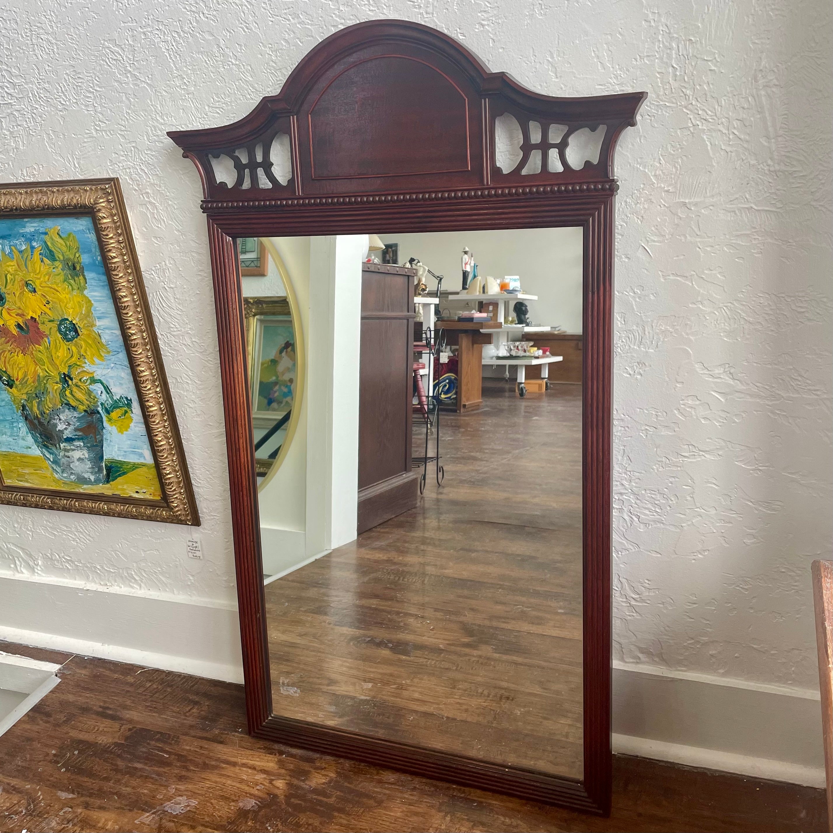 Early 20th Century Mahogany Wall Mirror