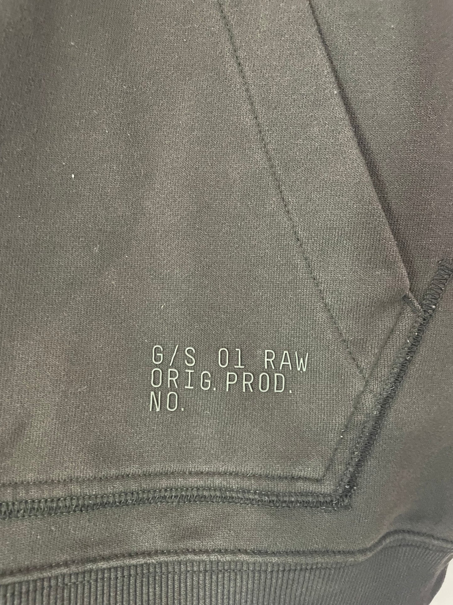 G-Star Raw Sleeve Logo Textured Hoodie XL