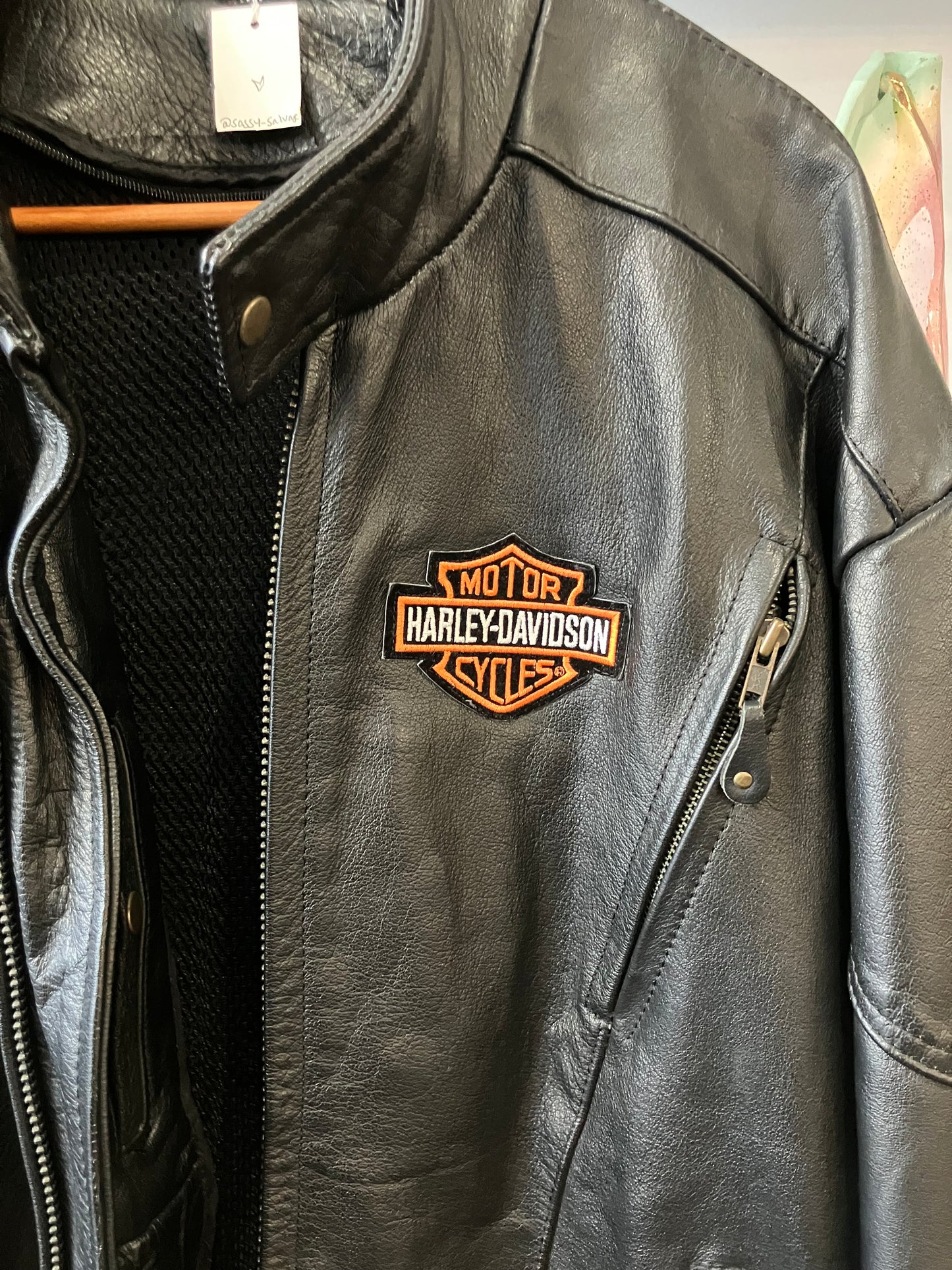 Vintage Harley Davidson Heavy Weight Leather Jacket 3XL | 56