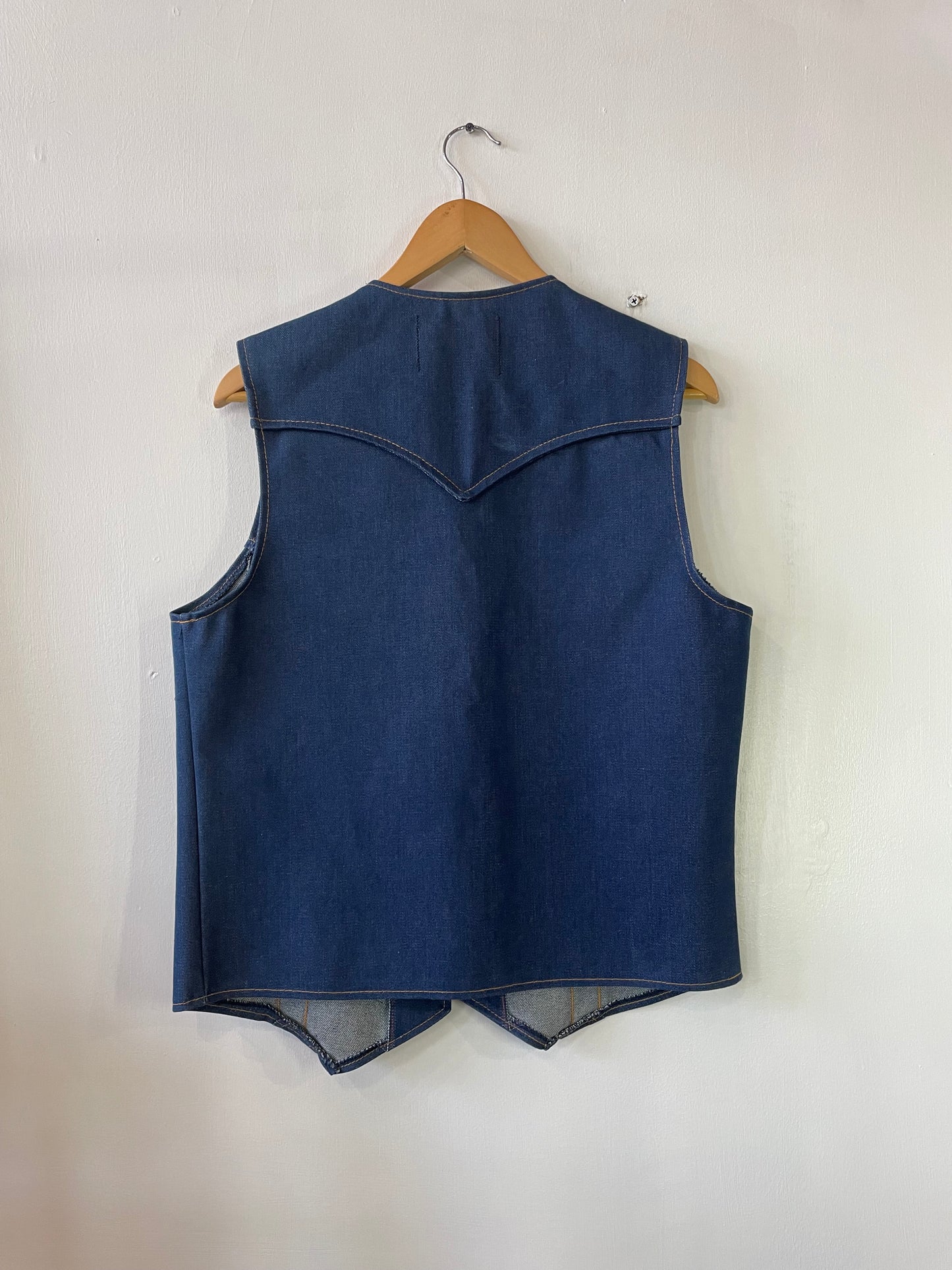 70s Western Denim Vest