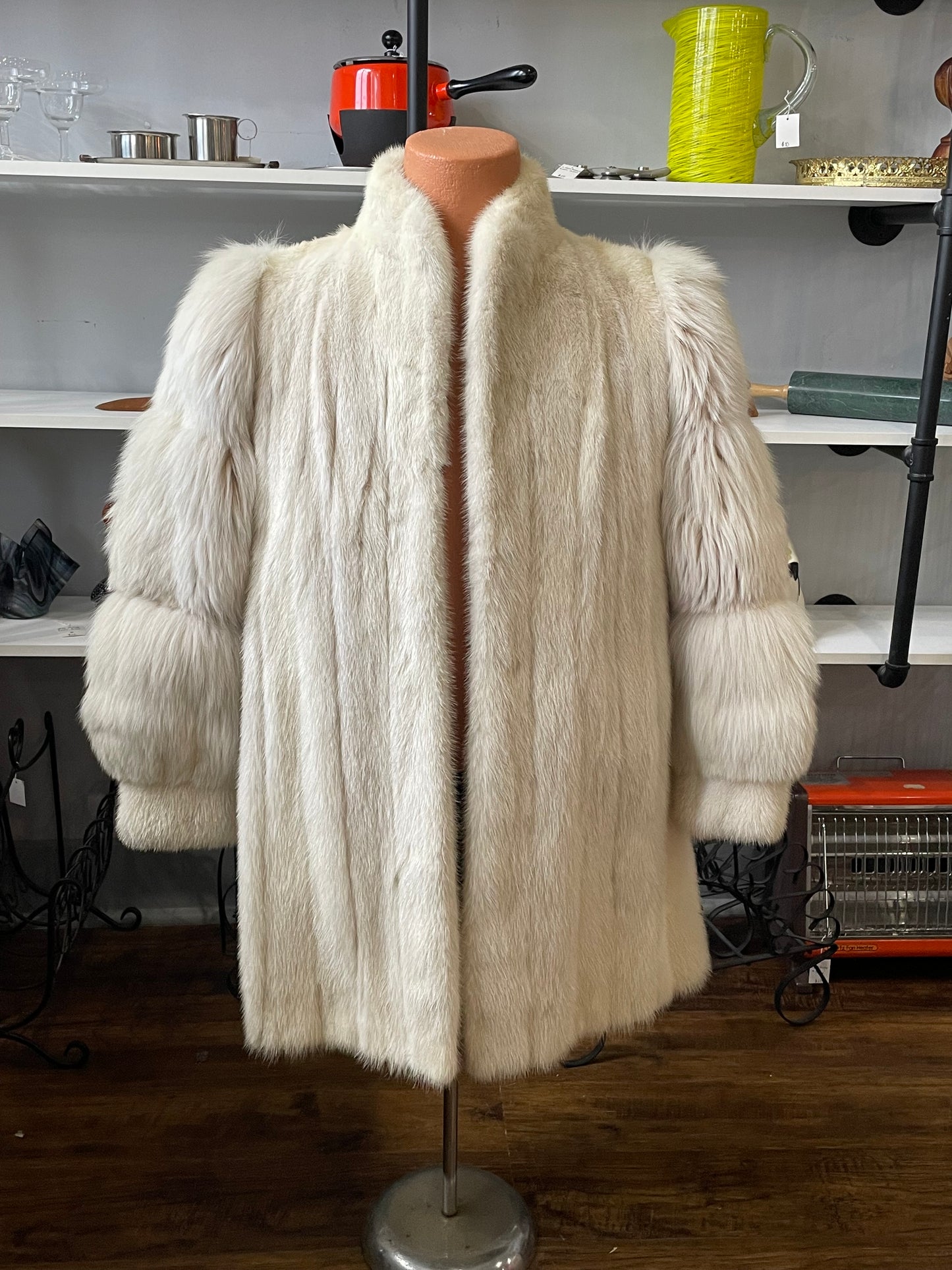 White Mink & Fox Coat | Small