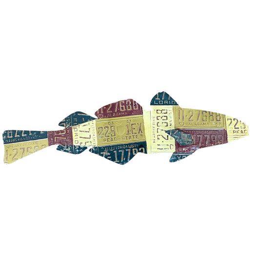 60" License Plate Fish