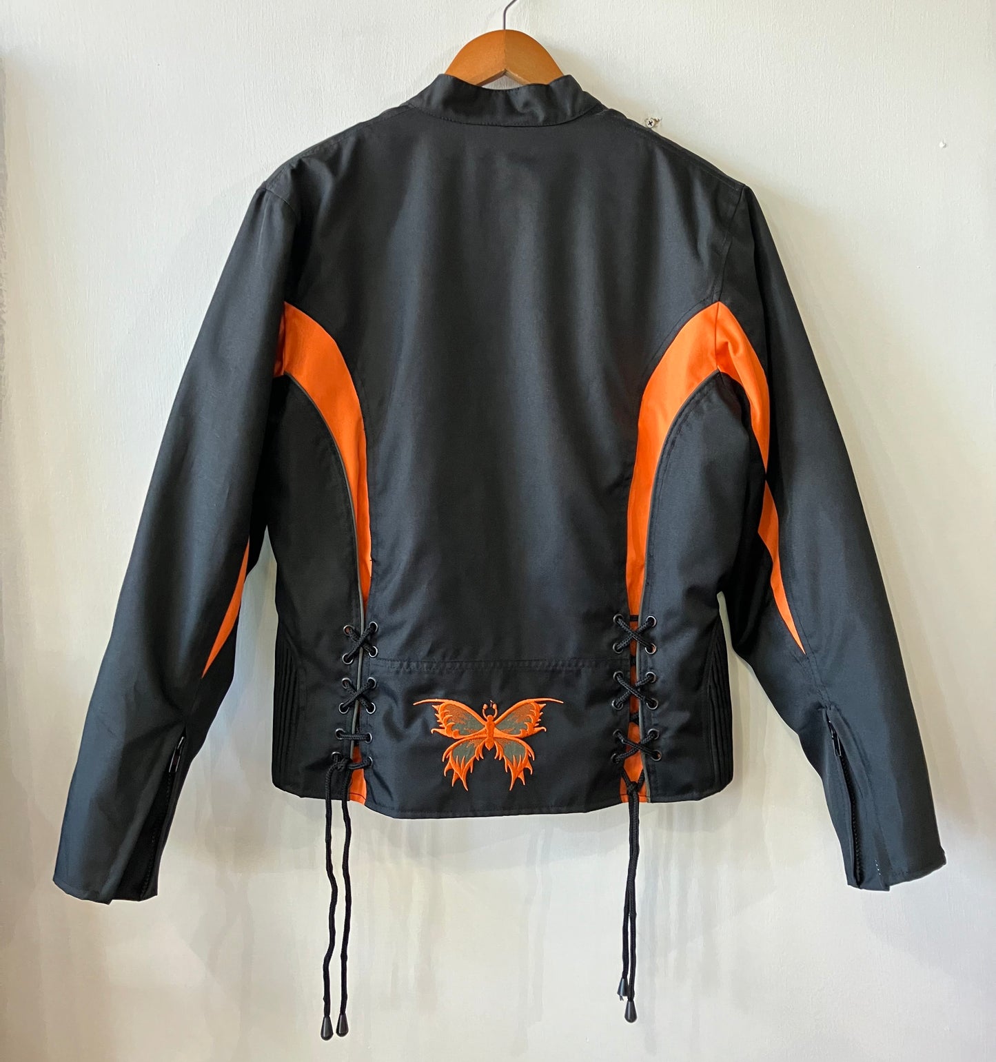 Revolution Gear Motocycle JKT w/ Embroidered Butterfly | Medium