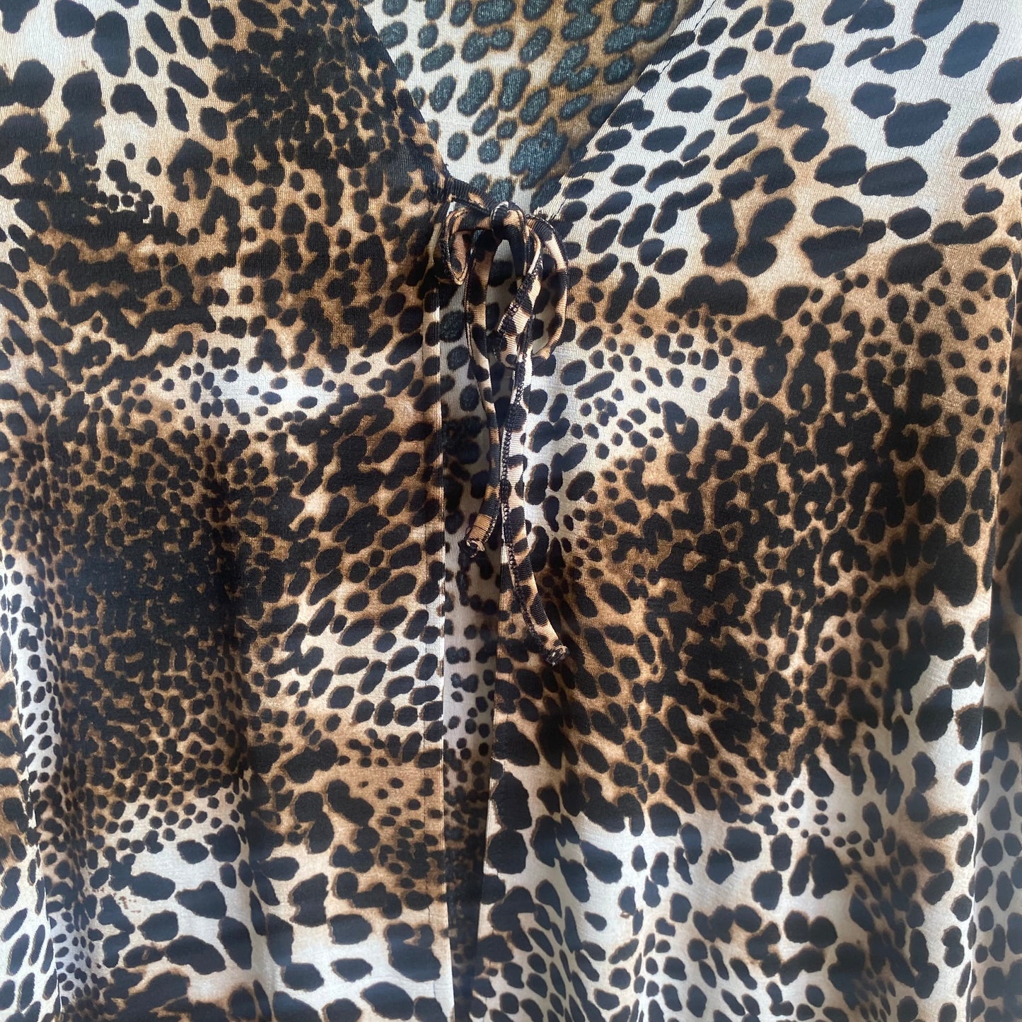 Y2K Cheetah Print Blouse| 1X
