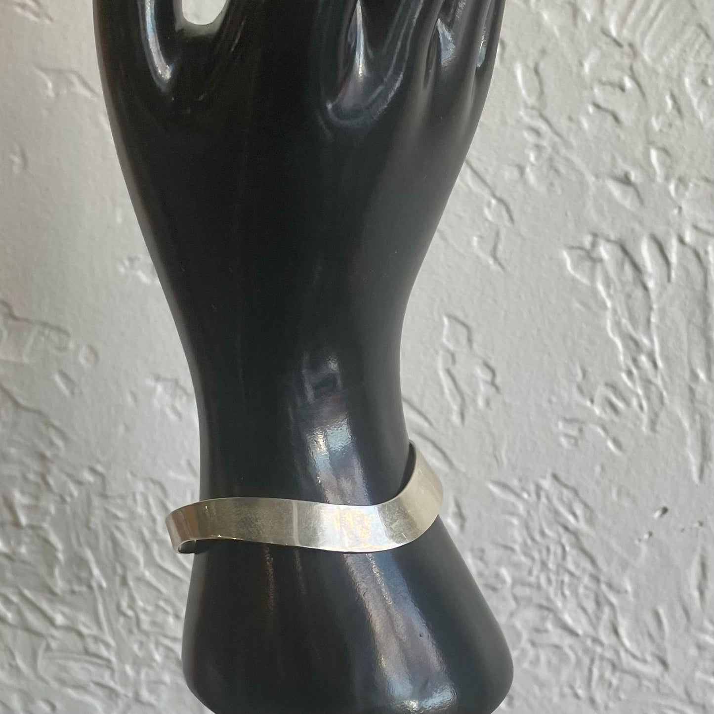 Hammered .925 Sterling Silver Cuff Bracelet