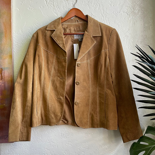 Y2K Leather Wilsons Suede Jacket | Large