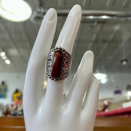 Tiger Eye Sterling Silver Ring | Size 8.5