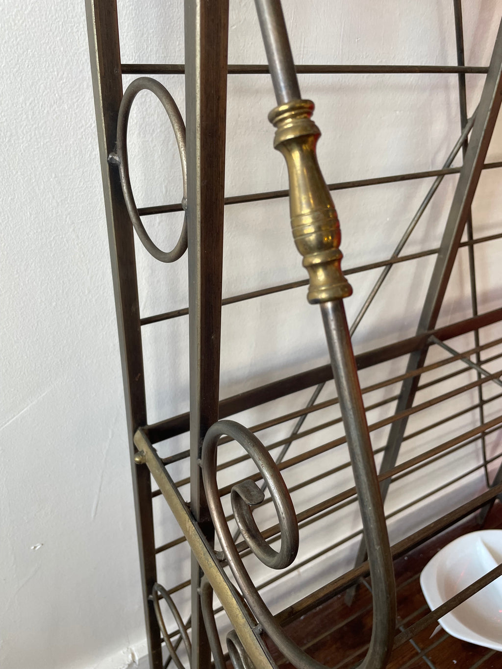 Provincial French Brass Wire Baker's Rack Early 29th Century