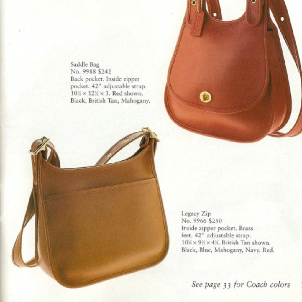 Coach Red Legacy Zip Crossbody 1990's #9966