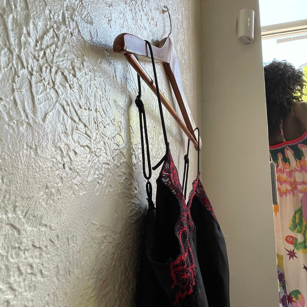 Red & Black Lace Dress | Medium