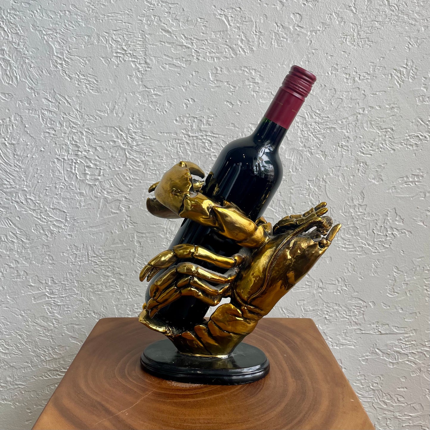 Gold Lobster Wine Bottle Holder