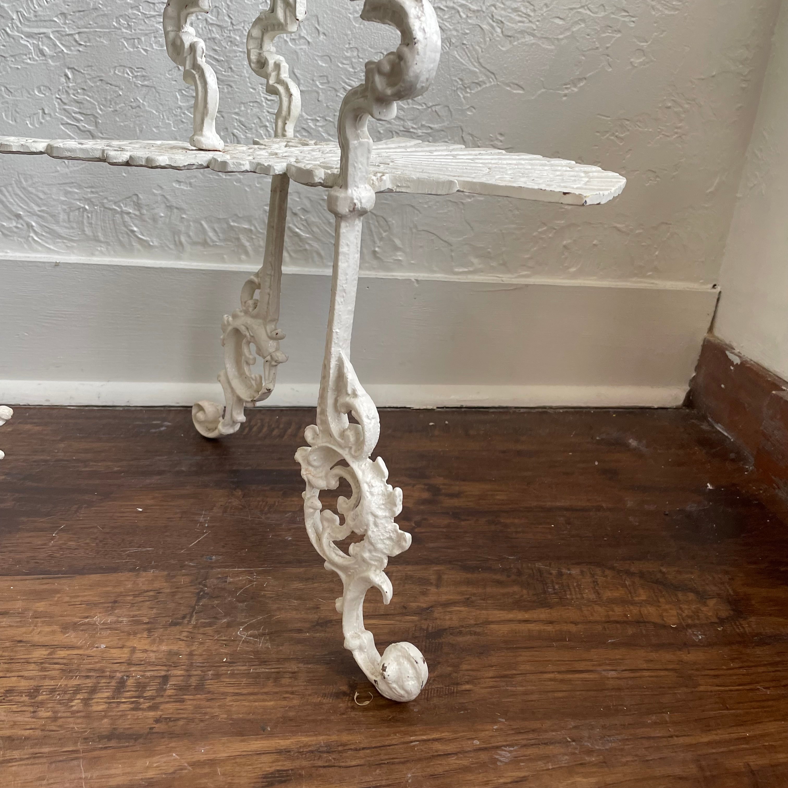 Antique Victorian Style Cast Iron 3-Tier Garden Stand