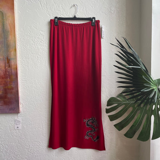 Red Dragon Maxi Skirt