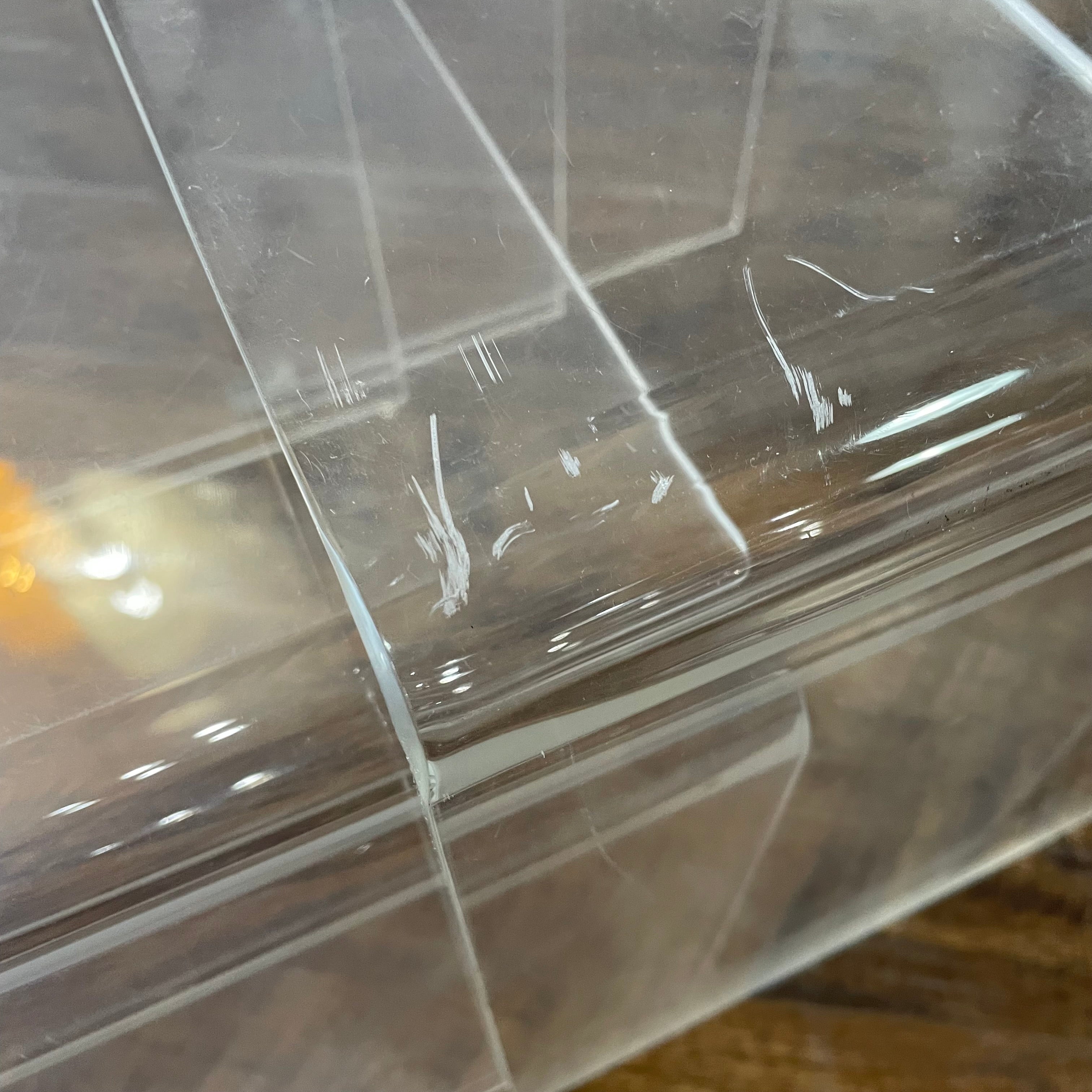 Clear Acrylic Nest Side Tables Set of 3