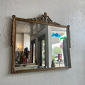 Depression Era 1930's Gold Ornate Wall Mirror 34 x 38