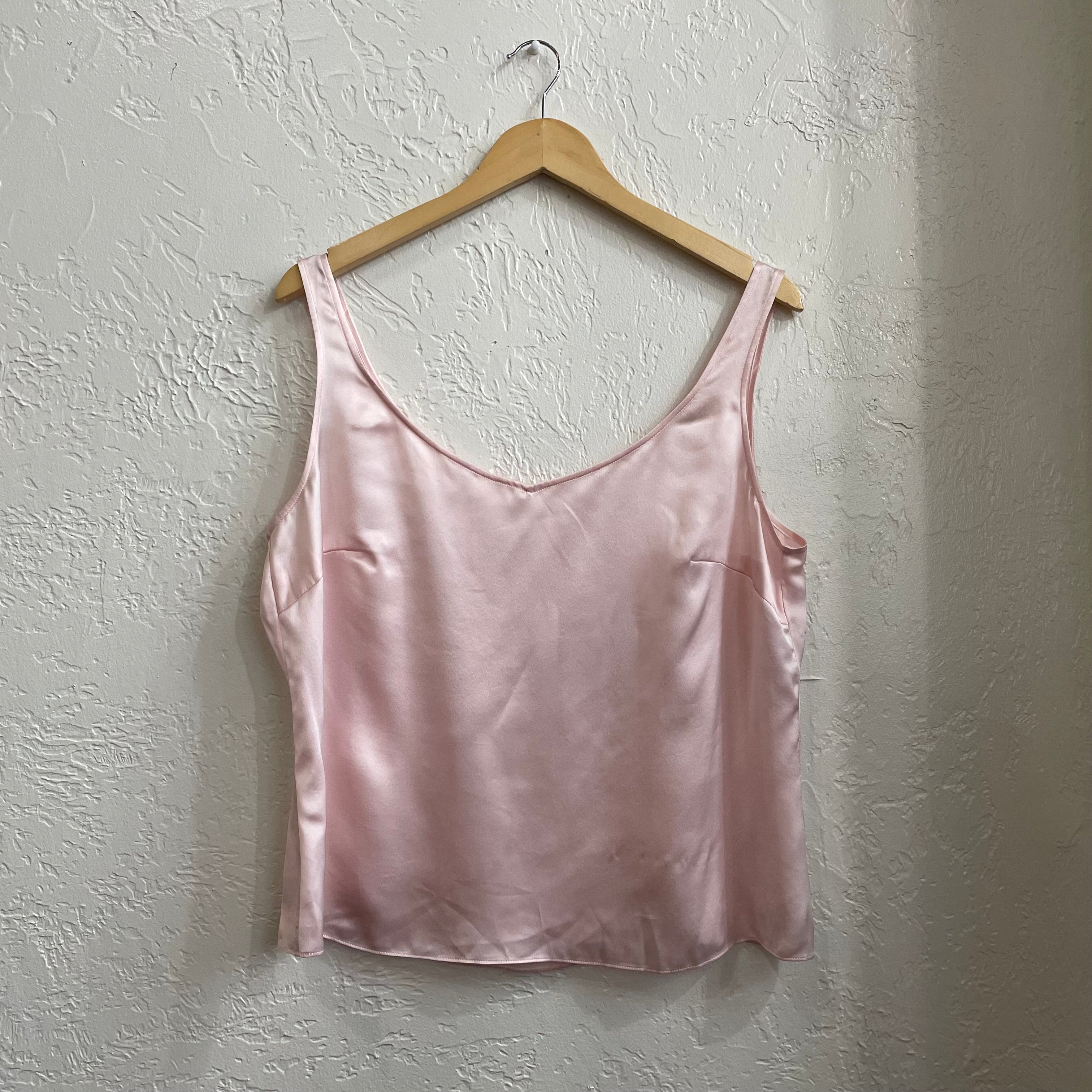 Baby Pink Escada Silk Tank Top