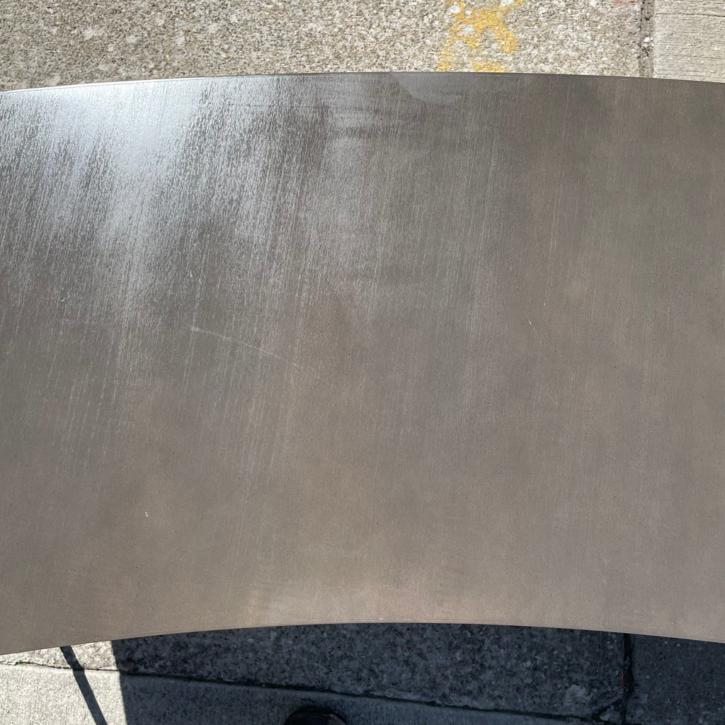 Classic Curved Sofa Table in Grey by Thayer Coggin Designed by Milo Baughman