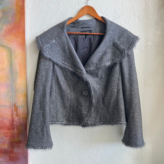 Escada Grey Blazer Jacket | Size 44/XL