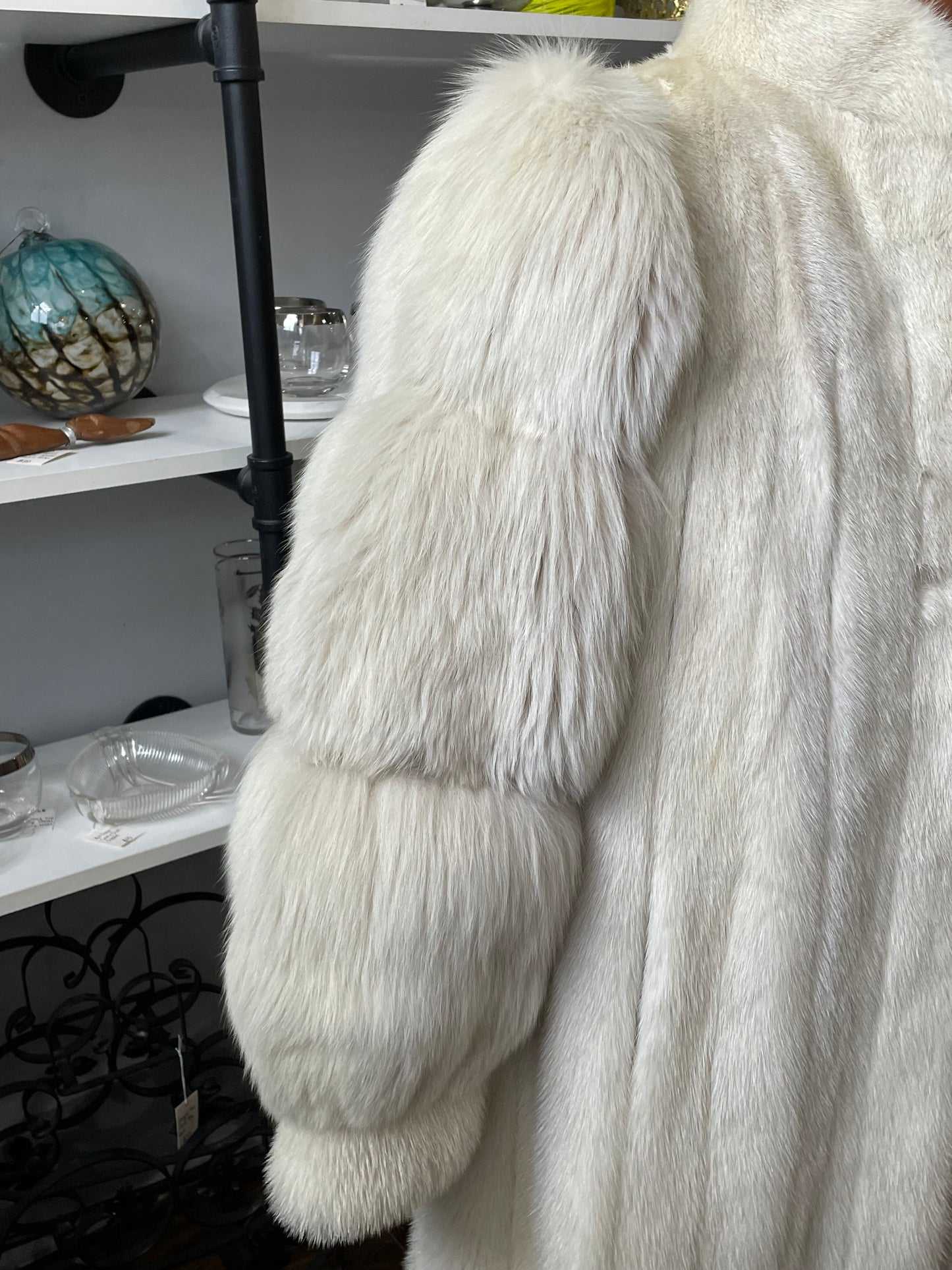 White Mink & Fox Coat | Small