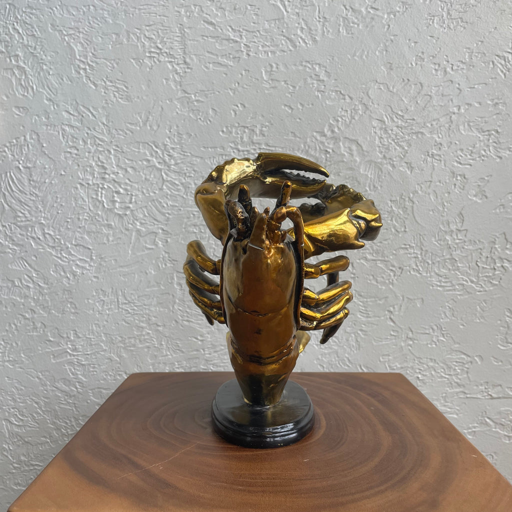 Gold Lobster Wine Bottle Holder
