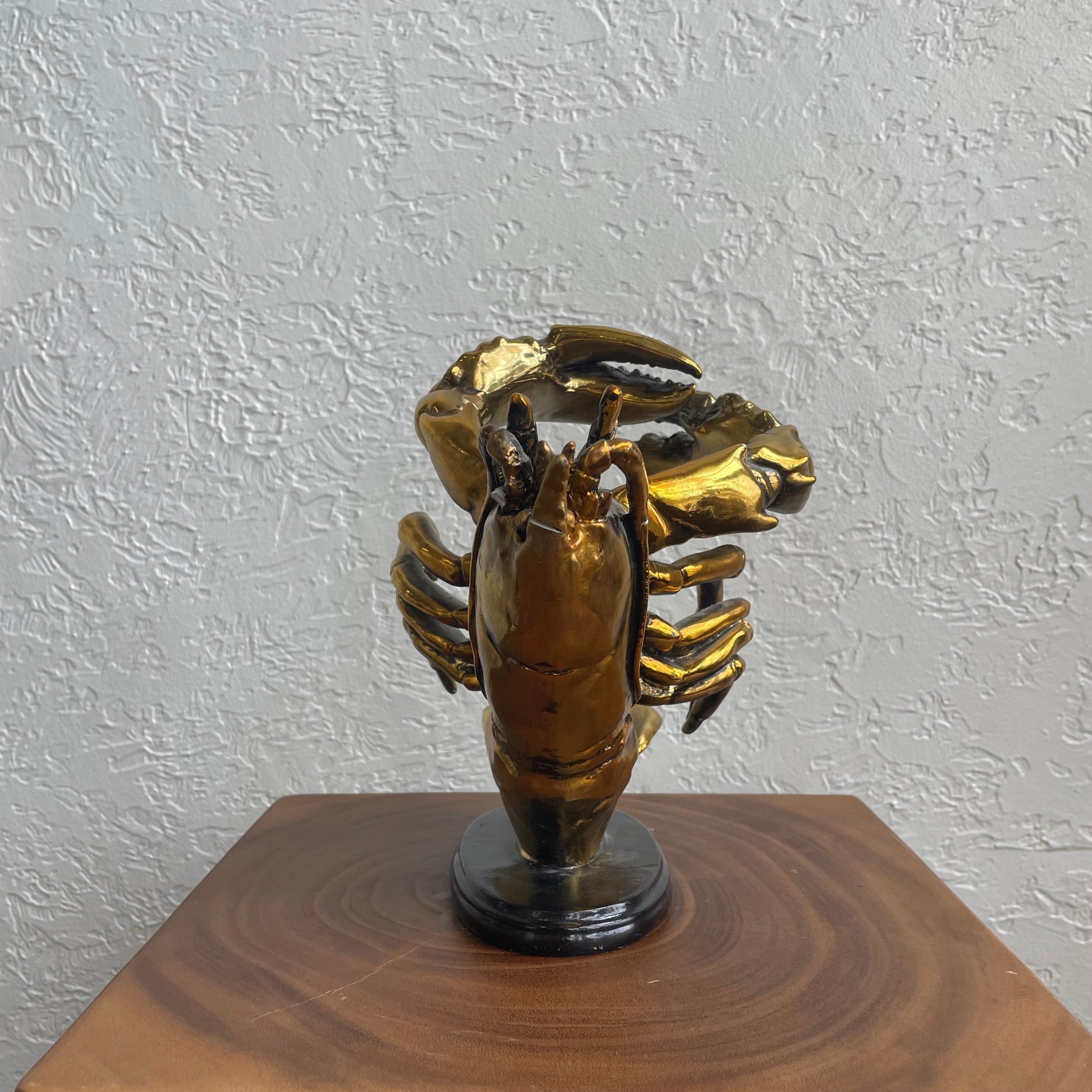 Gold Lobster Wine Bottle Holder