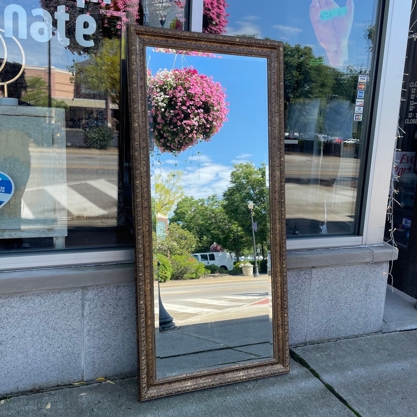 64” Traditional Style Floor Mirror