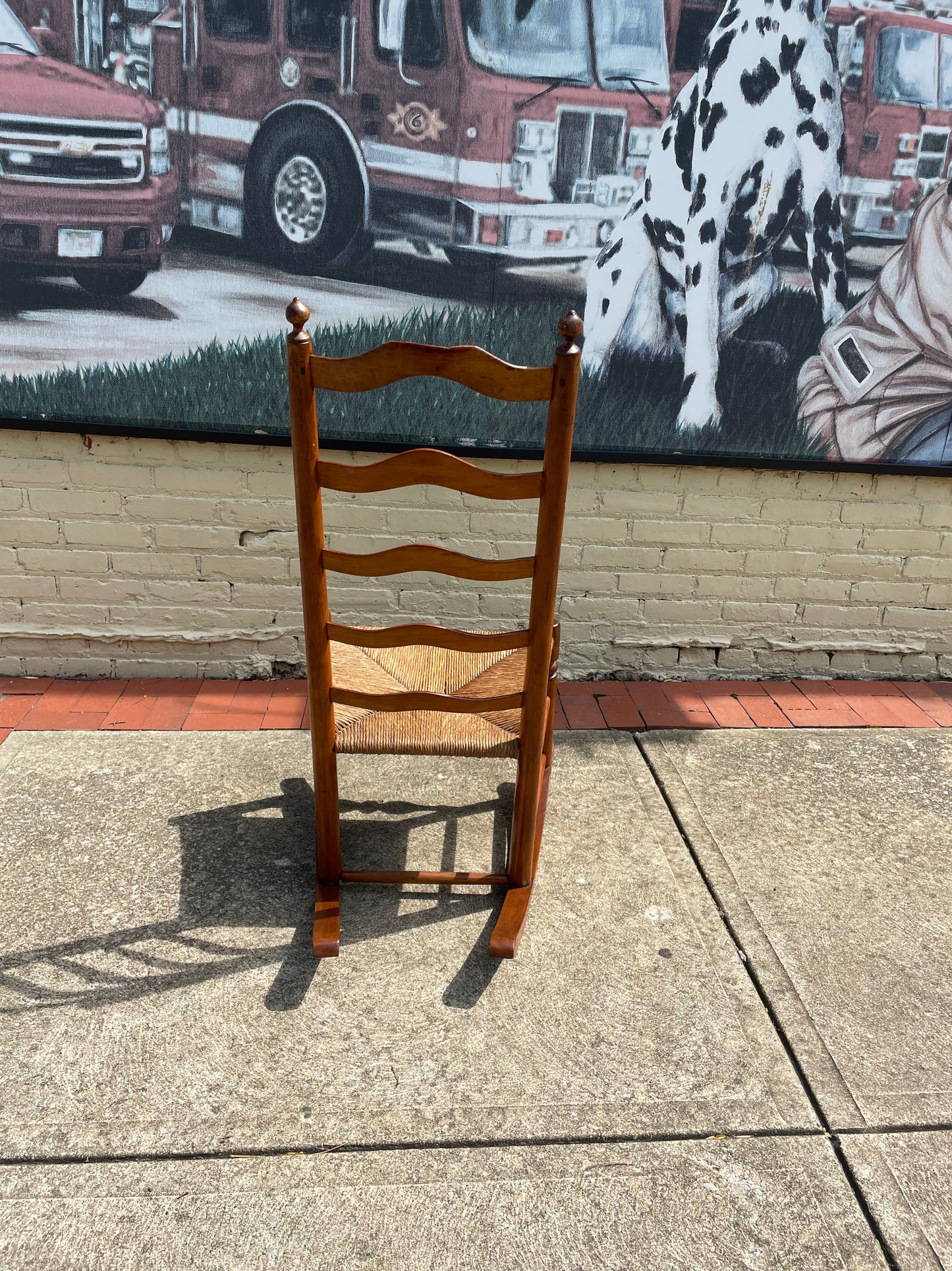 Antique Ladder Back Rocking Chair