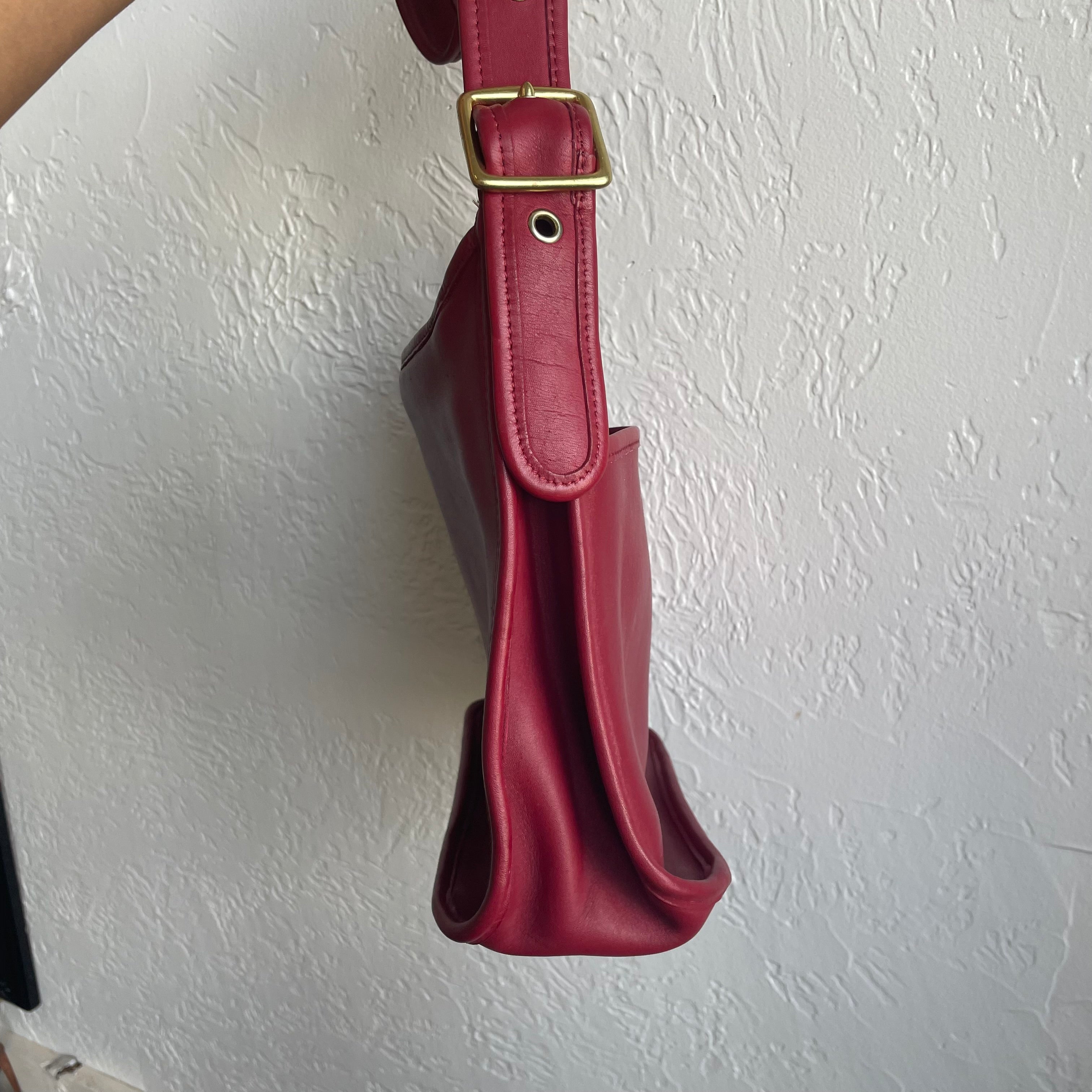 Coach Red Legacy Zip Crossbody 1990's #9966