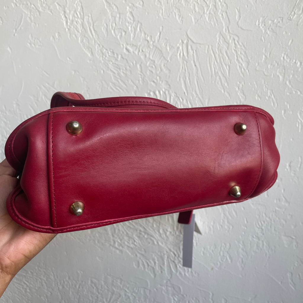 Coach Red Legacy Zip Crossbody 1990's #9966