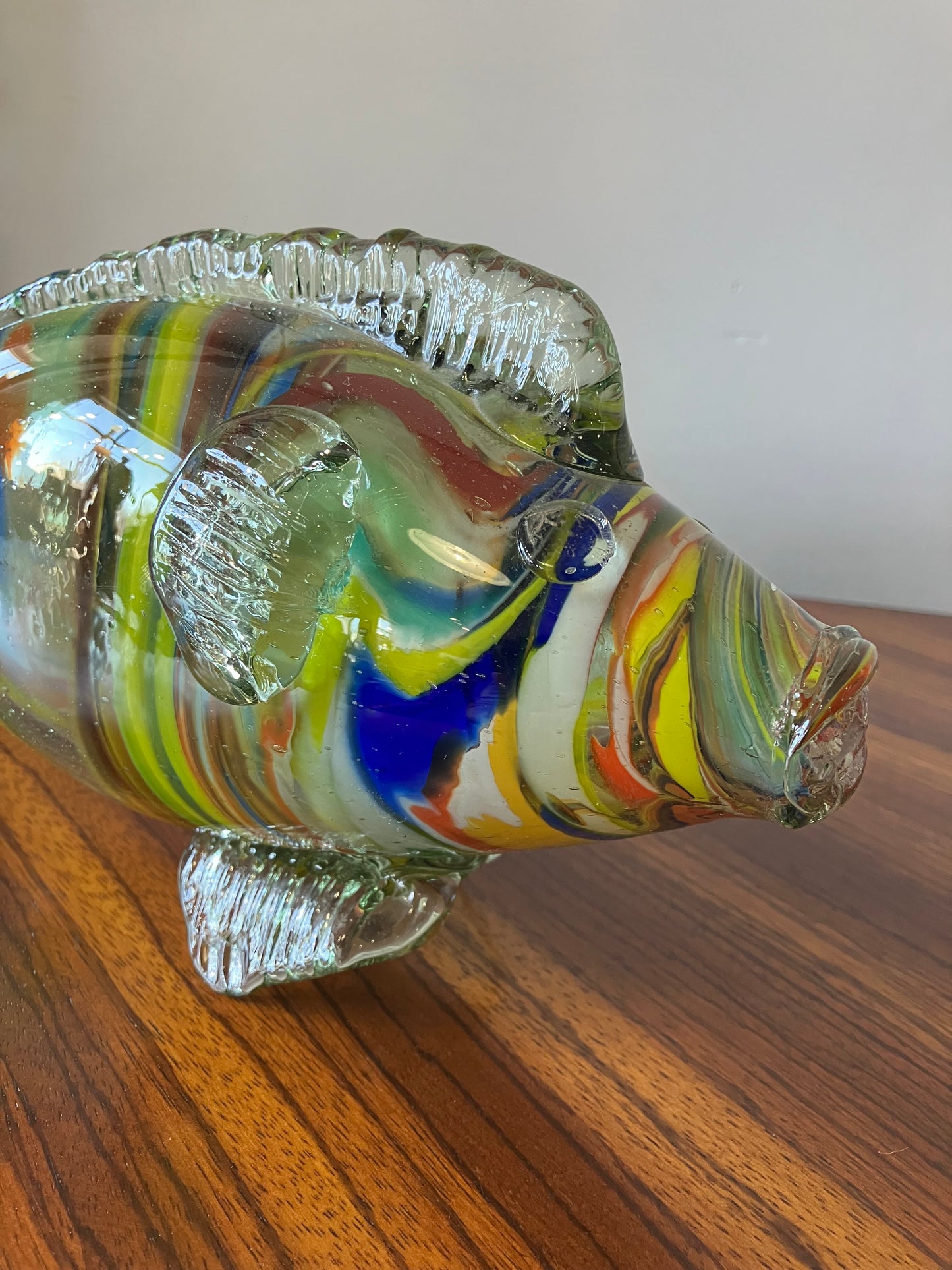 Mid-Century Handblown Murano Glass Fish 1970s