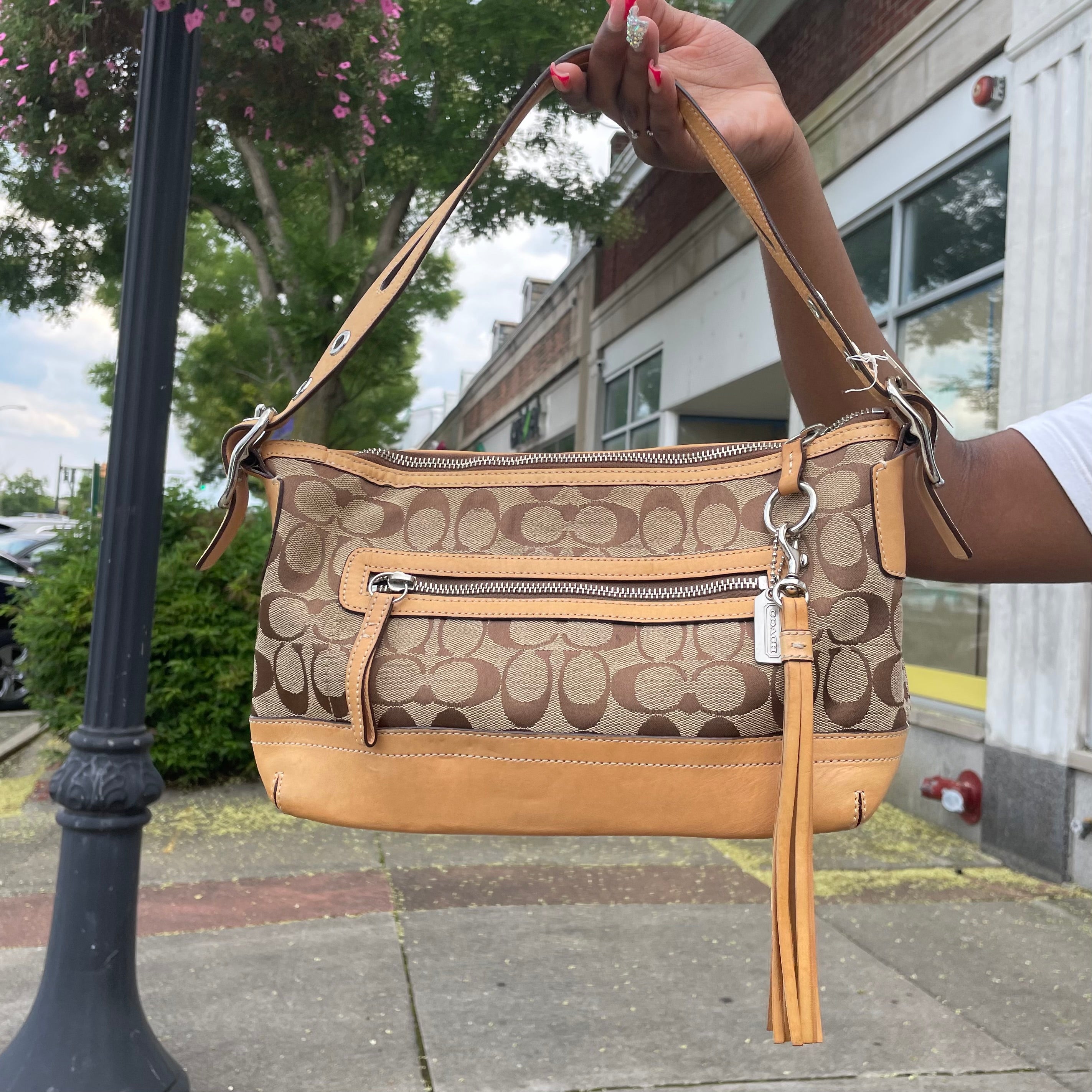 Coach tassel bag sale