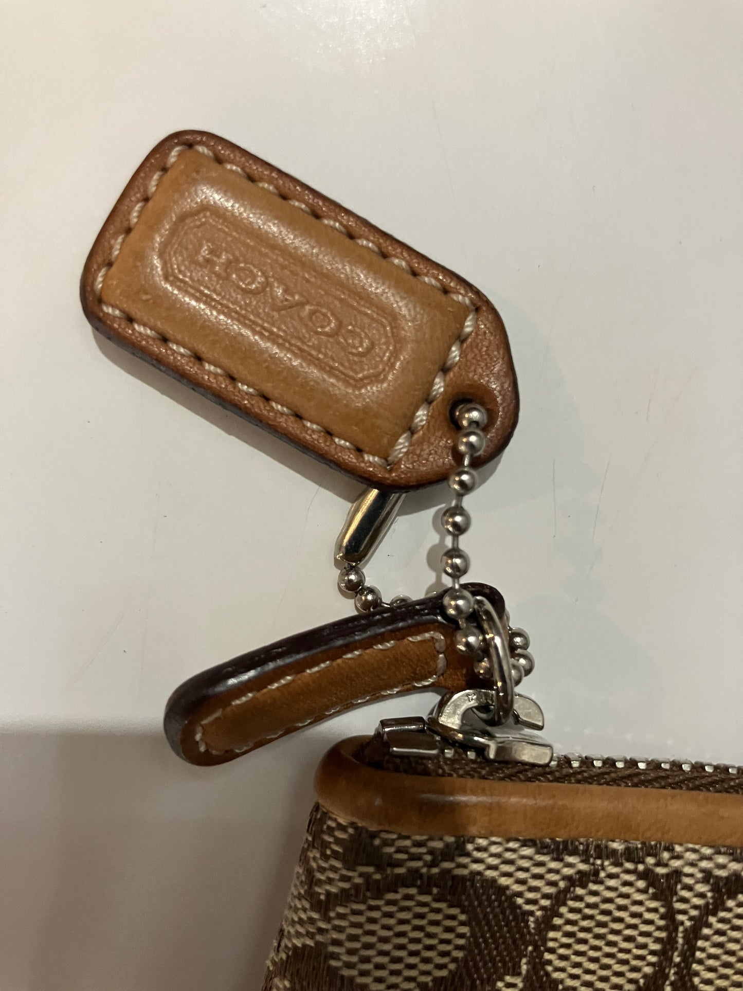 Y2K Coach Leather Wristlet