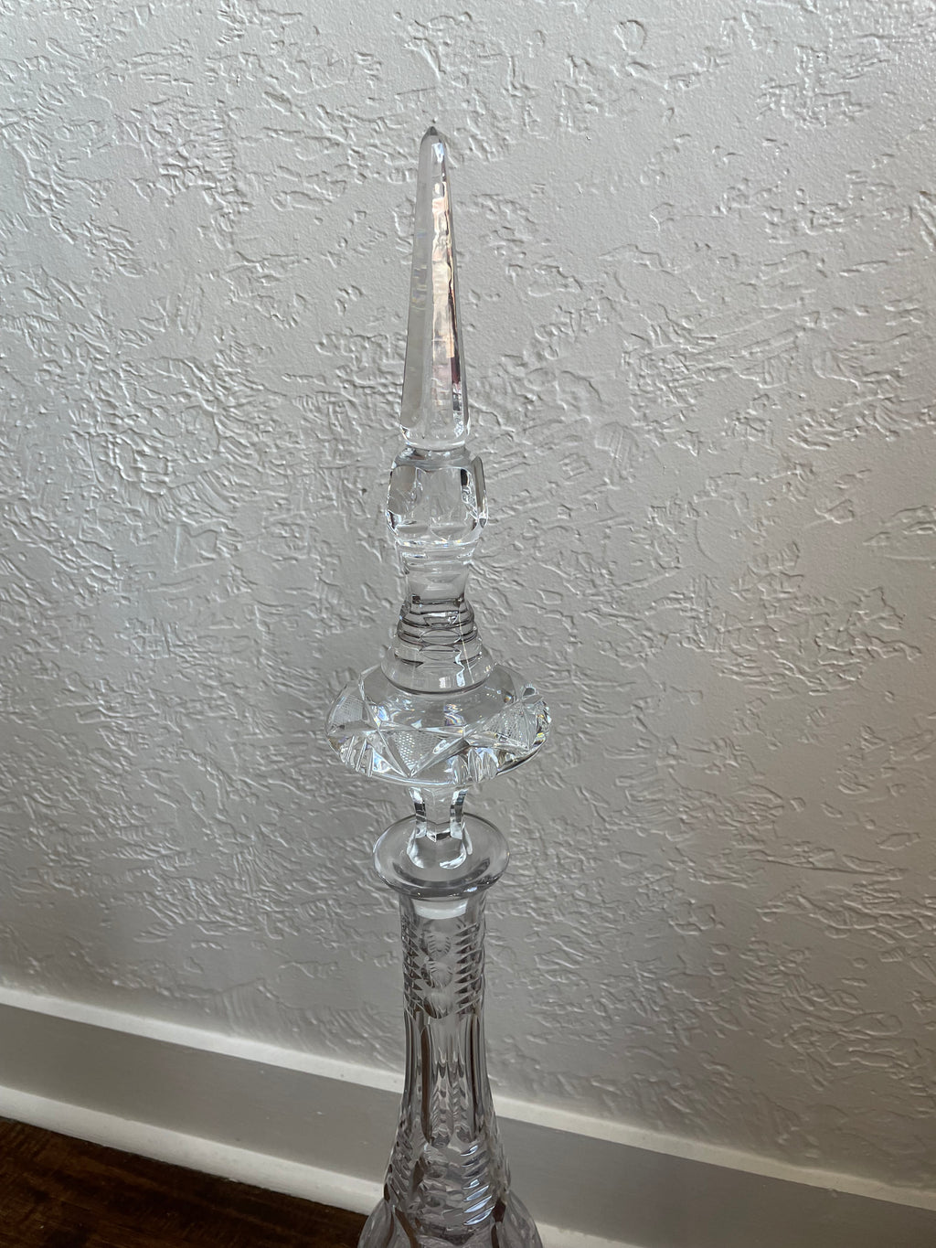 20th Century Beyer 33" Crystal Wine Decanter
