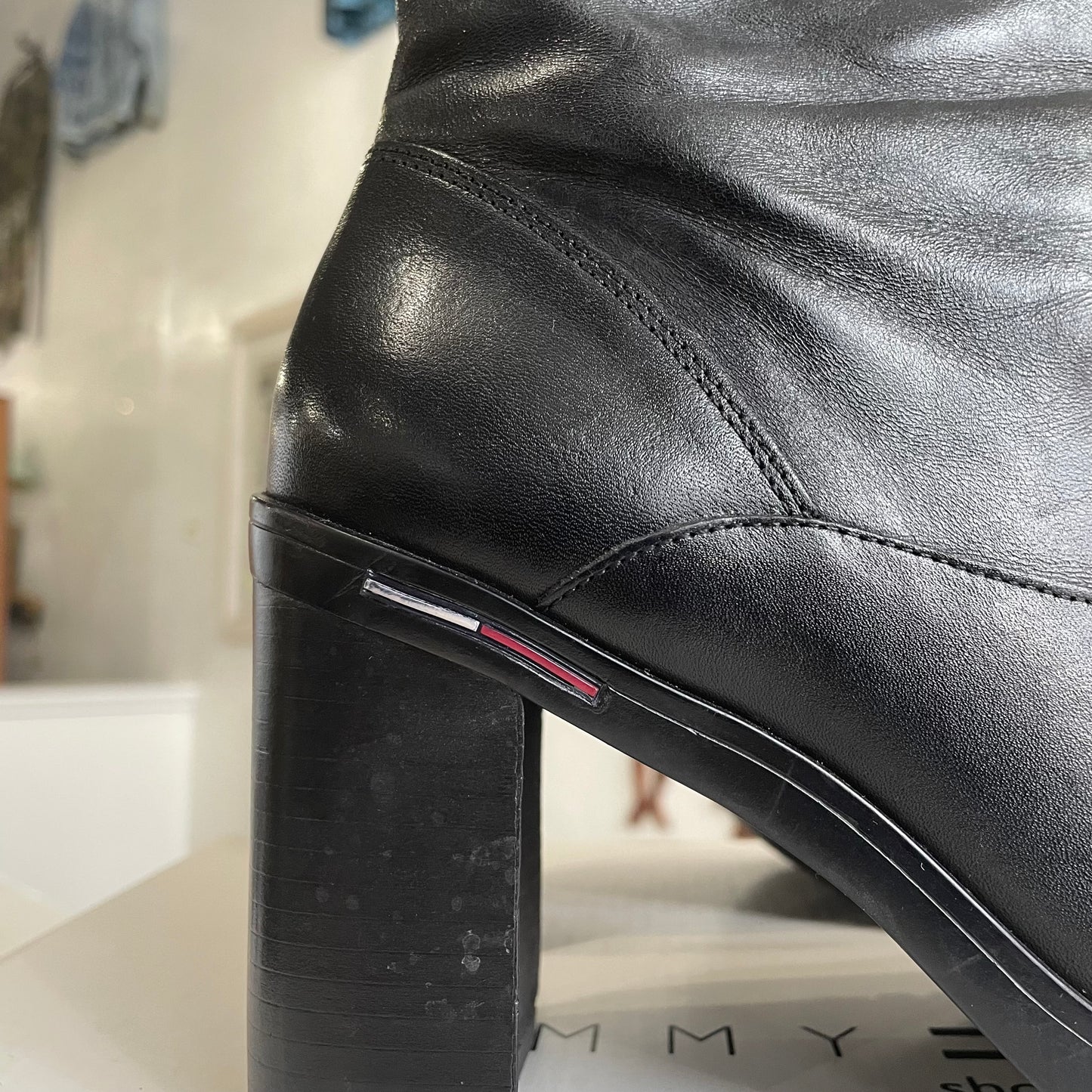 Tommy Hilfiger Y2K Leather Lexi Boots | Women's 7.5