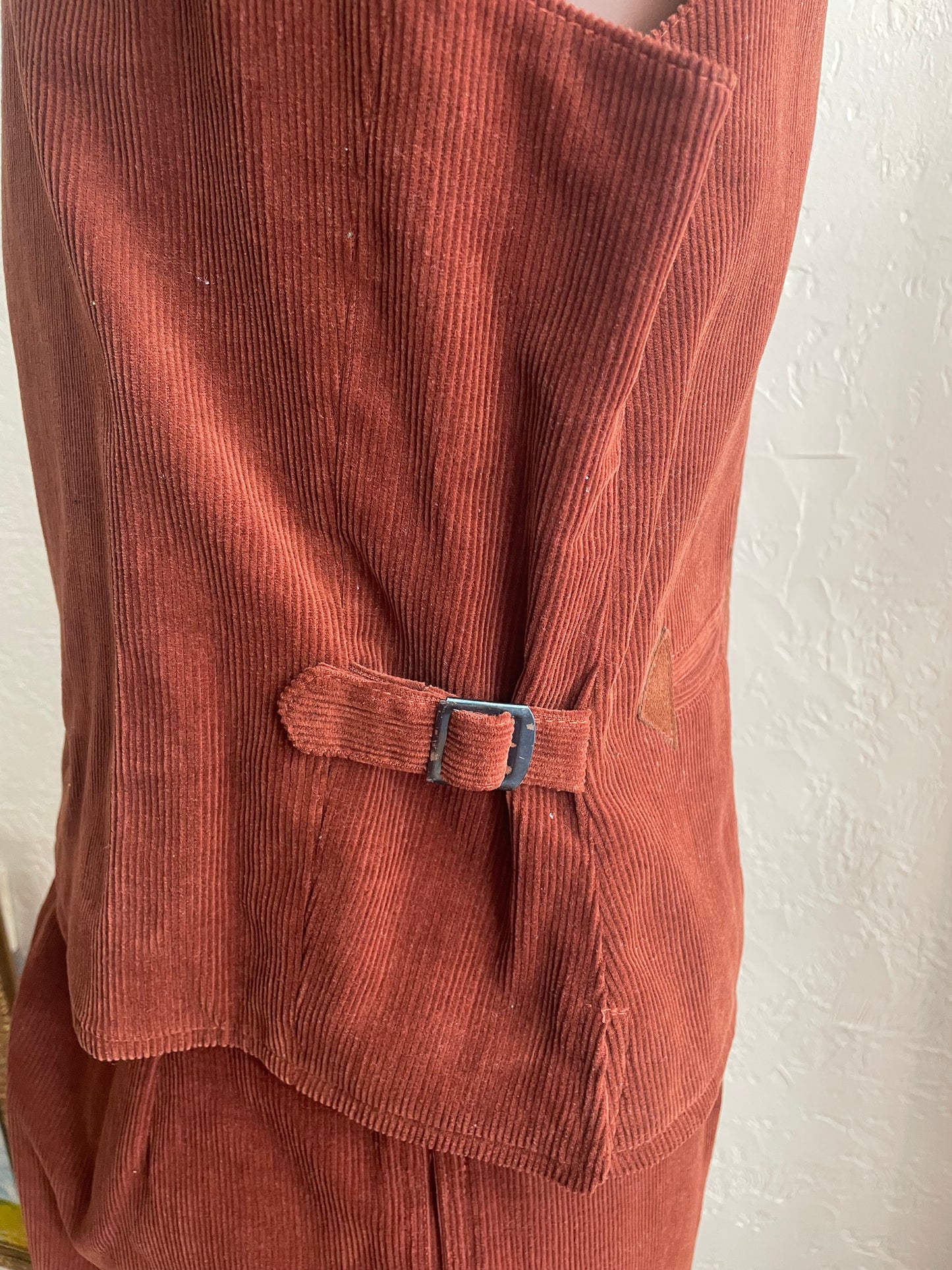 1970s Men’s 3-Piece Corduroy Suit Set | Large