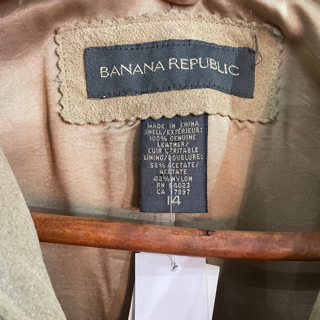Banana Republic Y2K Suede Jacket | Size 14
